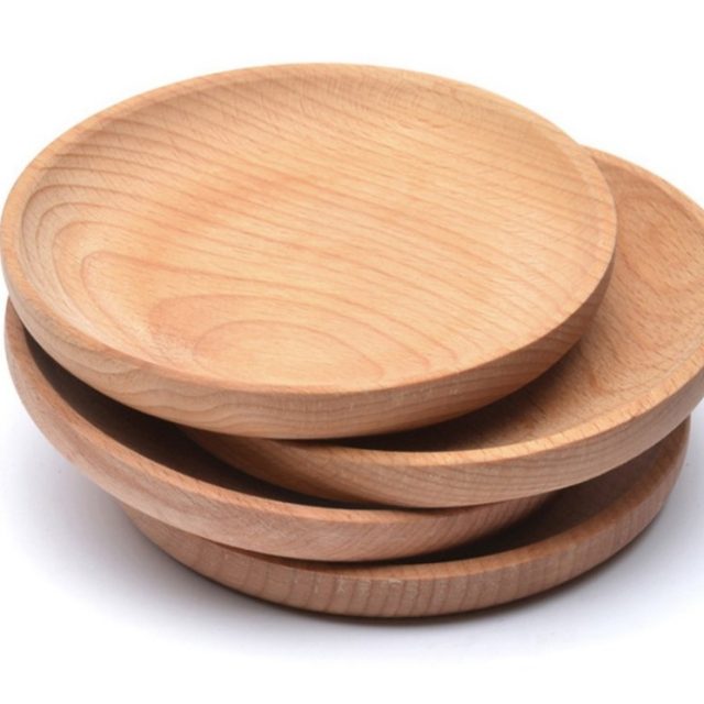 Eco-Friendly Wooden Snack Plate