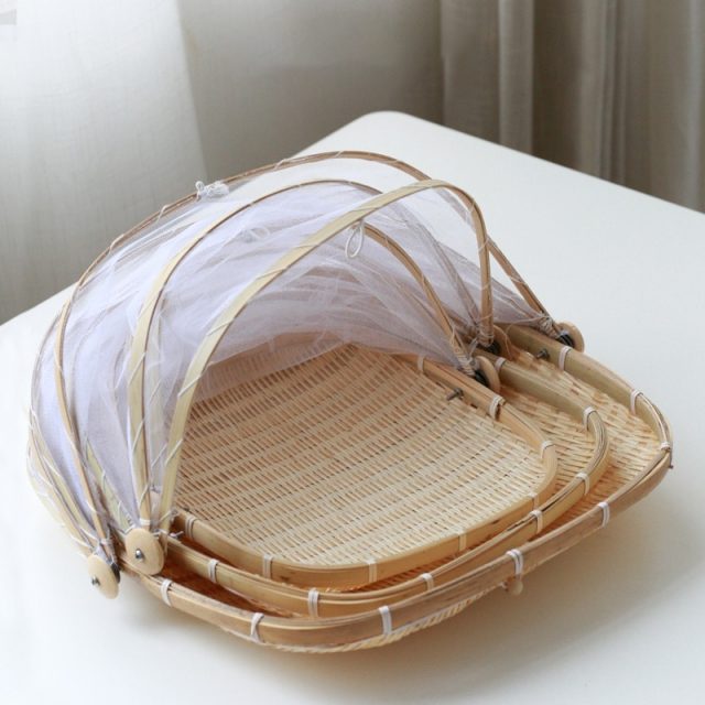 Bamboo Dustproof Food Basket