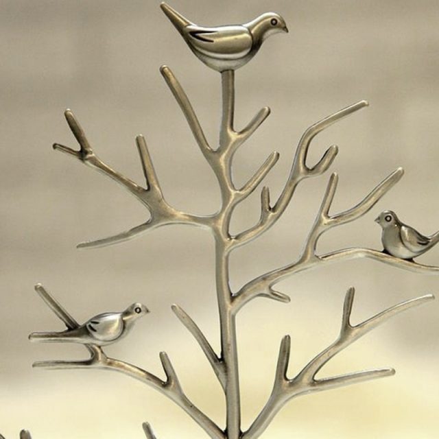Tree With Birds Shape Jewelry Stands